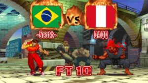 Street Fighter Alpha 3 - -Scott- (BRA) VS (PER) DAQQ [sfa3] [Fightcade] [FT10] ストリートファイターアルファ3