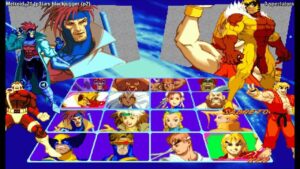 『エックスメン VS. ストリートファイター』 - Metroid_21 [P1] vs blackjugger [P2]
