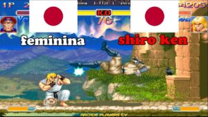 スーパーストリートファイターII X ➤ feminina (Japan) vs shiro ken (Japan) Super Street Fighter 2 Turbo