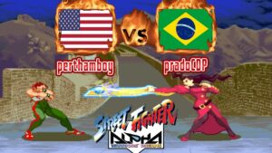 Street Fighter Alpha - perthamboy (USA) VS (BRA) pradoCDP [sfa] [Fightcade] [Rematch] ストリートファイターZERO