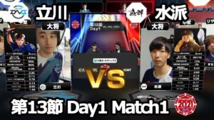 【Match① 大将戦】立川（春麗）vs 水派（コーリン）「ストリートファイターリーグ: Pro-JP 2021」第13節 Day1