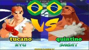 Street Fighter Alpha 2 ➤ tucano (Brazil) vs quintino (Brazil) retrogaming