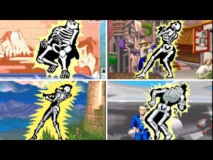 ストリートファイター2 - ひたすらビリビリする動画（倍速有） - Ultra Street Fighter 2 All Character Electric shock gimmick