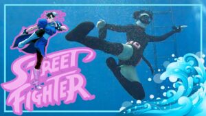 【春麗】水中ストリートファイターやってみた[Street Fighter/Chun Li]