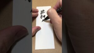 【今日のお題】武神イズナ落とし#ストリートファイター#文字#筆文字