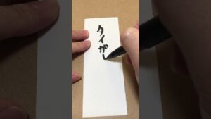 【今日のお題】タイガーショット　#ストリートファイター#文字#筆文字