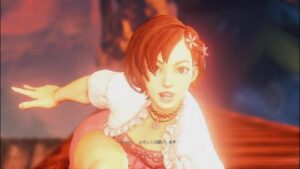 ストリートファイター5　世界１位さくら　パーティードレスが朱雀城で映える