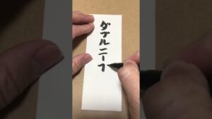 【今日のお題】ダブルニープレス　#ストリートファイター#文字#筆文字