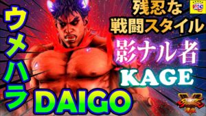 ストリートファイター５💥ウメハラ「影ナル者」残忍な戦闘スタイル｜Daigo「Kage」💥Street Fighter V 🤜FGC🤛
