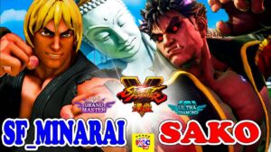 ストリートファイター５ 💥  Sako「影ナル者」 対 sf_minarai「ケン」 ｜Sako「Kage」vs  sf_minarai「Ken」『SFV』🔥FGC🔥
