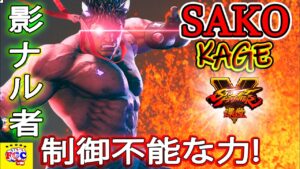 ストリートファイター５💥Sako「影ナル者」制御不能な力!｜Sako「Kage」💥Street Fighter V 🤜FGC🤛