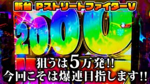 【新台】PストリートファイターV - 狙うは5万発！！右打ちALL2000発の爆連目指す！！【2回目実践】