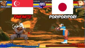 ストリートファイターZERO3 ➤ tinfinite (Singapore) vs poriporipori (Japan) retrogaming