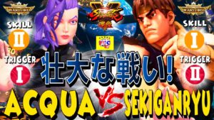 ストリートファイター５ 💥ACQUA 「ローズ」 対  赤眼龍「リュウ」 壮大な戦い!｜ACQUA 「Rose」vs Sekiganryu「Ryu」💥 Street FighterV🤜FGC🤛