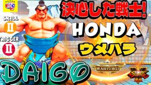 ストリートファイター５💥ウメハラ「E.本田」｜Daigo「Honda」伝説が帰ってきた！💥Street Fighter V 🤜FGC🤛