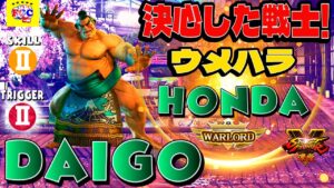 ストリートファイター５💥ウメハラ「E.本田」｜Daigo「Honda」伝説が帰ってきた！💥Street Fighter V 🤜FGC🤛