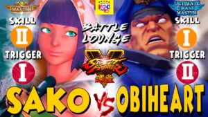 ストリートファイター５ 💥  Sako「メナト」 対 おび「ベガ」｜Sako「Menat」vs   Obiheart「Bison」『SFV』🔥FGC🔥