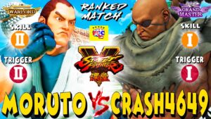 ストリートファイター５💥もると「ダン」対  crash4649「サガット」｜moruto「Dan」vs crash4649「Sagat」 💥 SFV 🤜FGC🤛