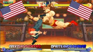 Street Fighter Alpha 2 ➤ 199XSurvivorPro (Usa) vs SpriteAndBananas (Usa) sfa2