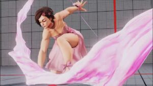 ストリートファイター5　最強ドレスさくら　上着を脱ぎ棄てる　トリプル波動コンボ