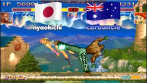 スーパーストリートファイターII X ➤ nyaokichi (Japan) vs carbuncle (Australia) Super Street Fighter 2 Turbo