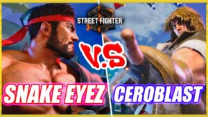 SF6 CB 🔥 Snake Eyez (Ryu) vs Ceroblast (Ken) 🔥 Street Fighter 6