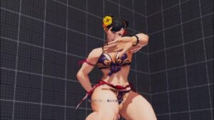 ストリートファイター5　世界1位春麗　危ない水着　着こなして百烈コンボ