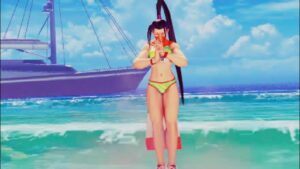 ストリートファイター5　世界1位いぶき　ビーチでさくらと水着対決　このステージの完成度高すぎる