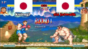 スーパーストリートファイターII X ➤ kuisugi (Japan) vs six jetwalk (Japan) Super Street Fighter 2 Turbo