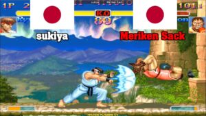 スーパーストリートファイターII X ➤ sukiya (Japan) vs Meriken Sack (Japan) Super Street Fighter 2 Turbo