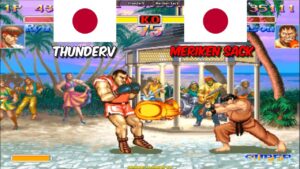 スーパーストリートファイターII X ➤ thunderV (Japan) vs Meriken Sack (Japan) Super Street Fighter 2 Turbo