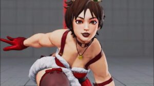 ストリートファイター5　世界1位クリスマスさくらｖｓクリスマスルシア　冬とは思えない気合の入りすぎている衣装