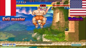 Super Street Fighter 2 Turbo ➤ Evil master (Peru) vs Voltech (Usa) スーパーストリートファイターII X