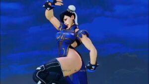 ストリートファイター5　世界1位春麗　草原で真豪鬼よりも映える衣装