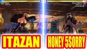 ストリートファイター5【板ザン (ザンギエフ) VS HONEY 5SORRY (ラシード)】ITAZAN (ZANGIEF) VS HONEY 5SORRY (RASHID) SFV スト5
