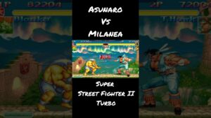 スーパーストリートファイターII ターボ  Asunaro vs Milanea #shorts
