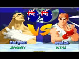 Street Fighter Alpha 2 ➤ Martyken (Australia) vs eveAZN (Australia) sfa2