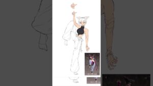 【ストリートファイター/ハン・ジュリ】 #anime #illustration #イラスト #イラストメイキング #animeart #アニメ #アニメーション#ストリートファイター