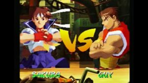 ★「 さくら (SAKURA) VS ガイ (GUY)」【PS】『STREET FIGHTER ZERO2 / ストリートファイターZERO2 』Street Fighter ALPHA2